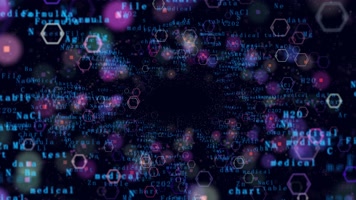 彩色数字科技背景