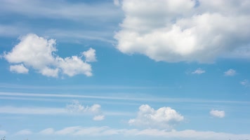 4k蓝天白云延时