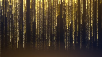 金色粒子光线背景视频