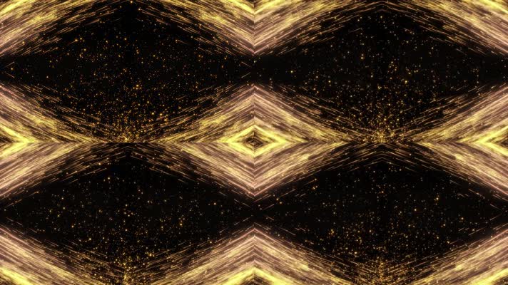 金色粒子光线背景视频