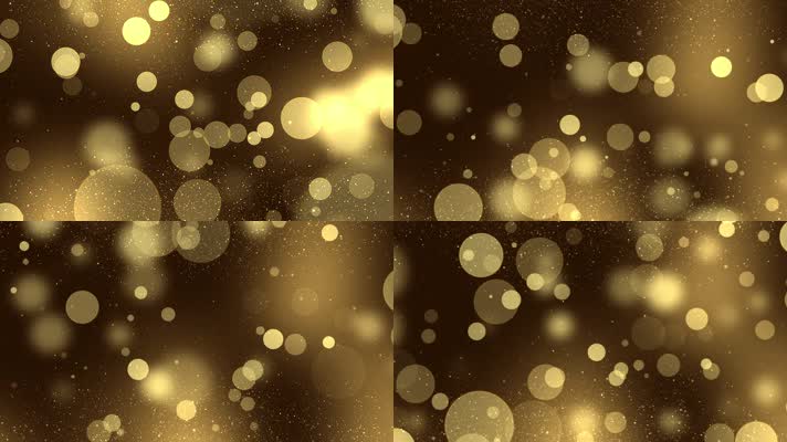 金色粒子光斑背景视频