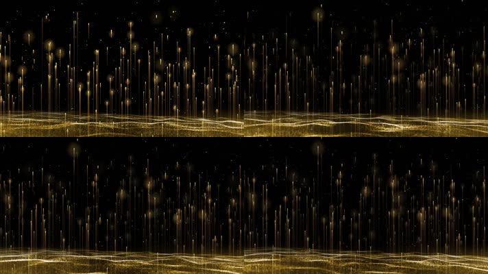 金色粒子光线背景视频