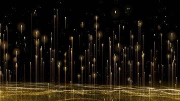 金色粒子光线背景视频