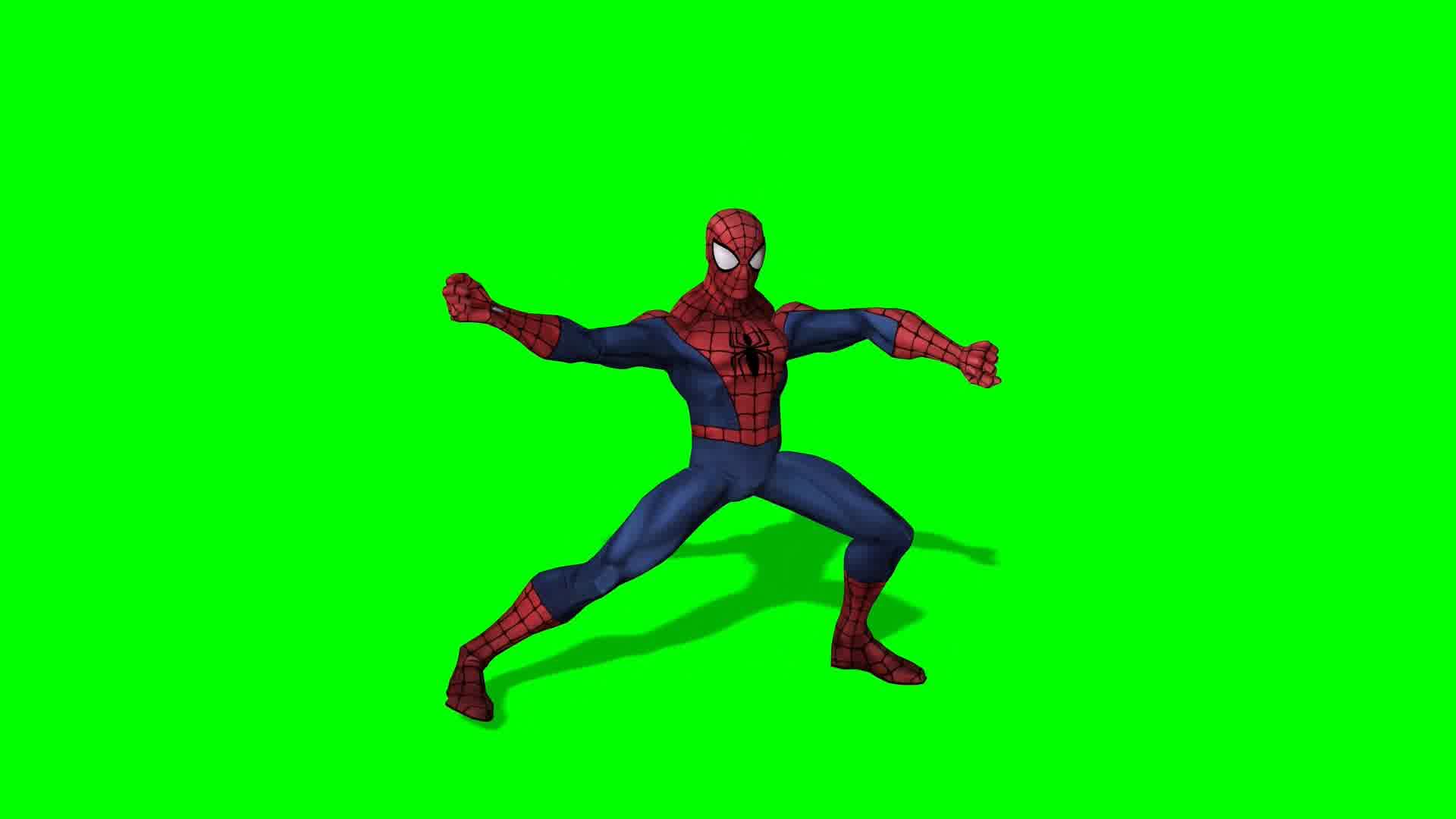 蜘蛛侠，包含战斗动作和跳舞