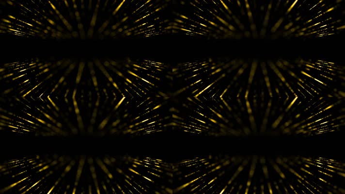 金色粒子光线光芒背景视频