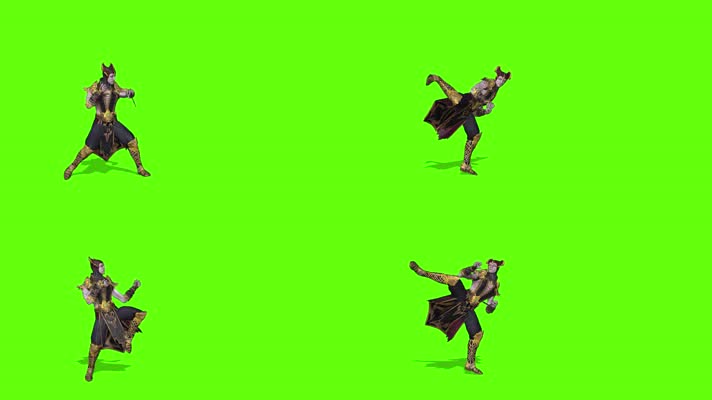 游戏人物，人物cg，战斗格斗