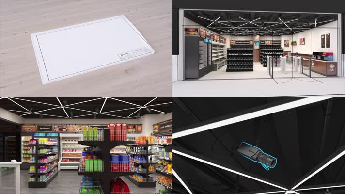 无人超市3D展示