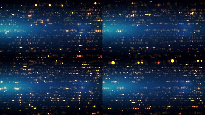 大气金色粒子晚会视频