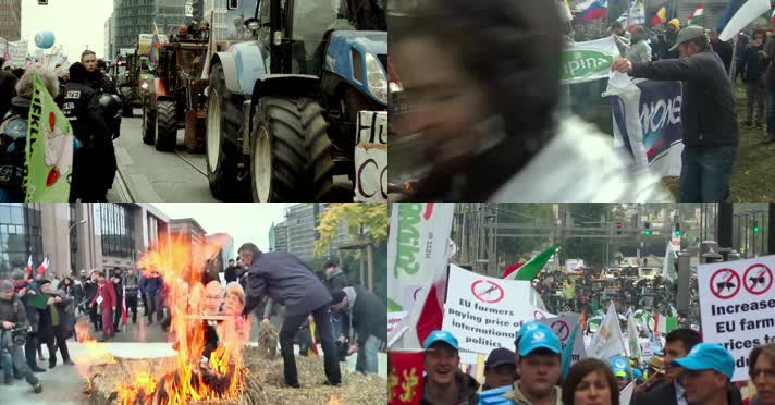 2008年国外奶农游行抗议反倾销