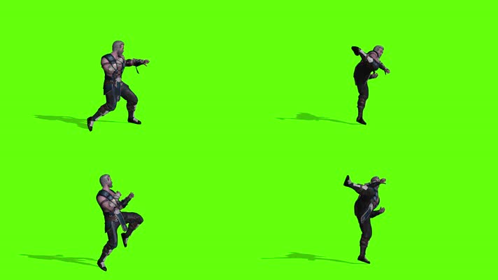 游戏人物，人物cg，战斗格斗