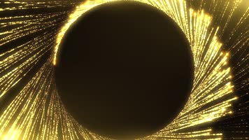 大气金色粒子晚会视频