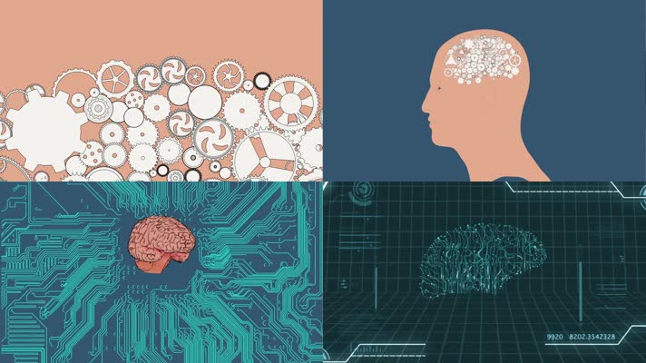 人工智能AI大脑动画