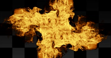 火焰特效带通道 alpha透明通道  