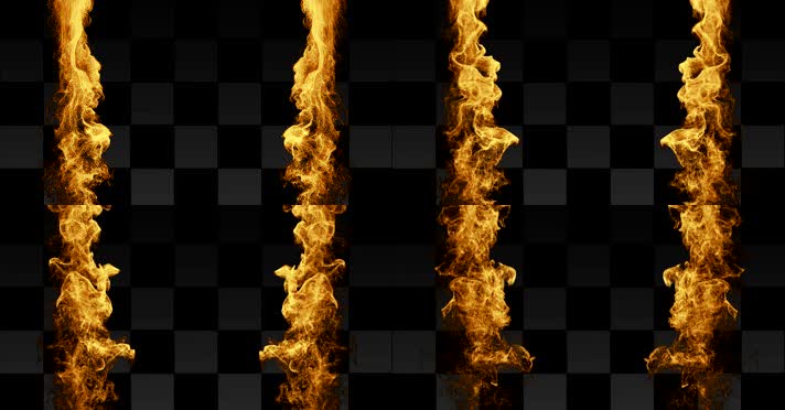 火焰特效带通道 alpha透明通道  