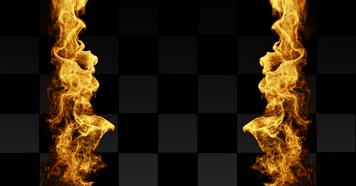 火焰特效带通道 alpha透明通道  