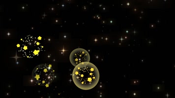 荧光气泡星光闪耀栏目包装素材