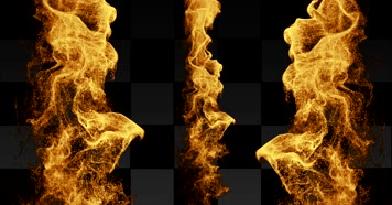 火焰特效带通道 alpha透明通道  