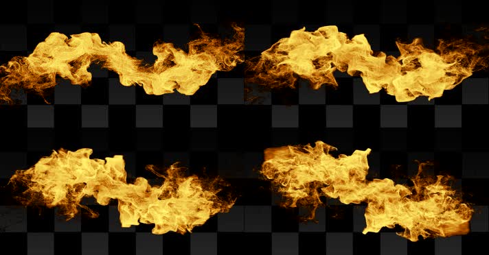 火焰特效带通道 alpha透明通道  