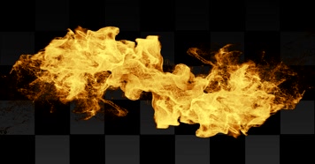 火焰特效带通道 alpha透明通道  