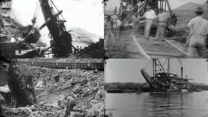 20年代巴拿马运河挖掘史料