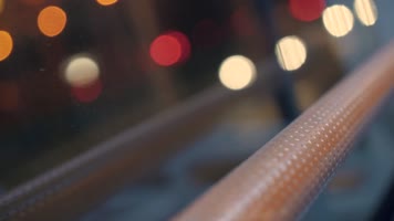 【4k原创】深夜都市伤感公交车视频素材