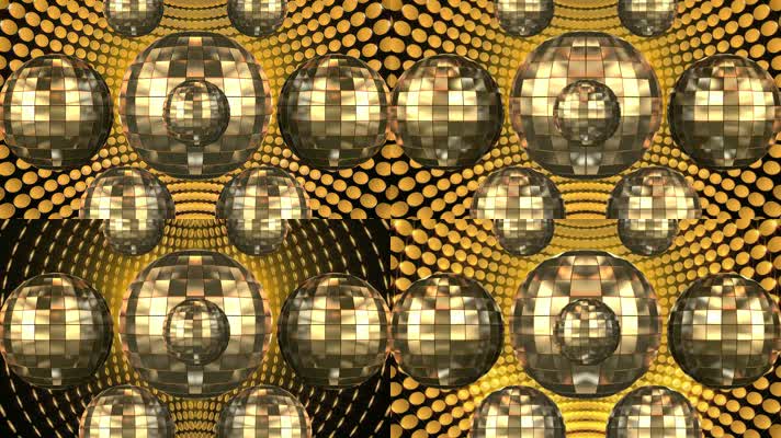 复古金色迪斯科灯球背景