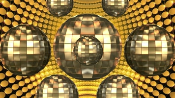 复古金色迪斯科灯球背景