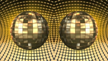 复古金色迪斯科灯球背景