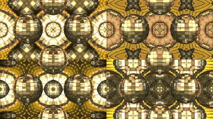 复古金色迪斯科灯球背景