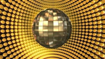 复古金色迪斯科灯球背景