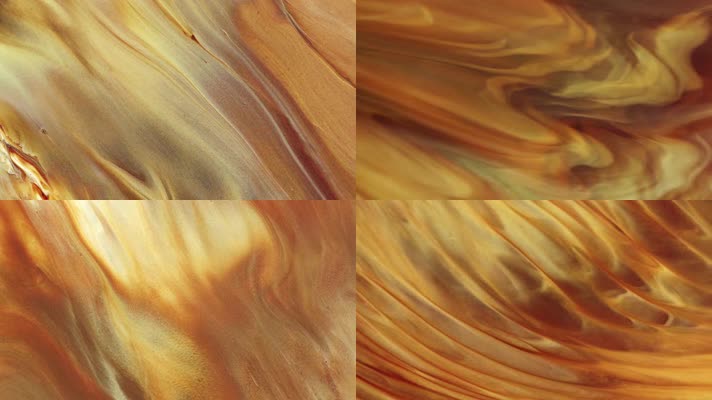 流光，色彩 咖啡 流沙 金色意境素材