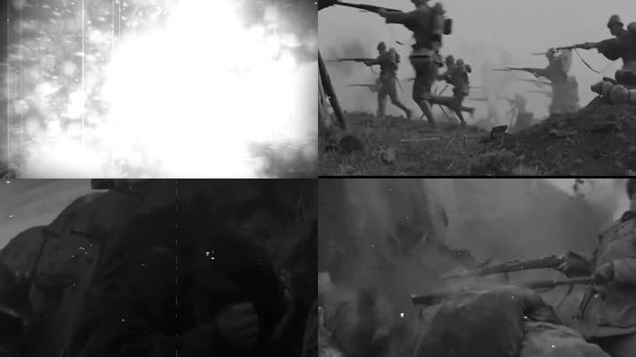 七一建党抗日战争老视频纪念视频