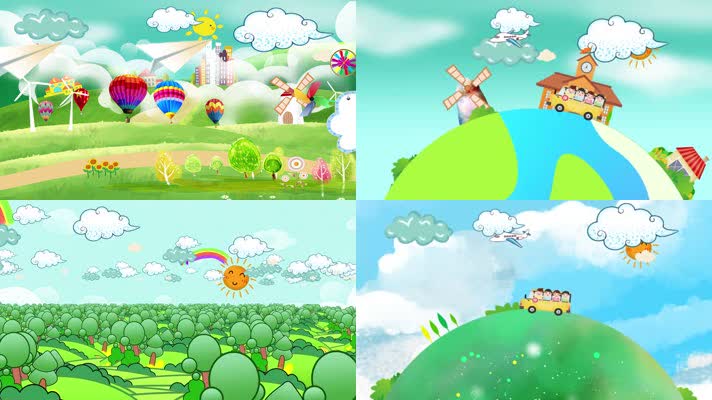 张晶晶《亮晶晶》4K卡通背景配乐成品