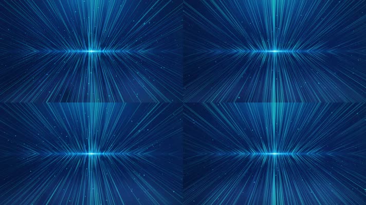 4K梦幻蓝色粒子线条背景