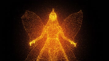 粒子天使舞台背景