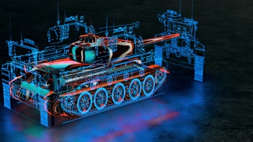 霓虹坦克VJ背景