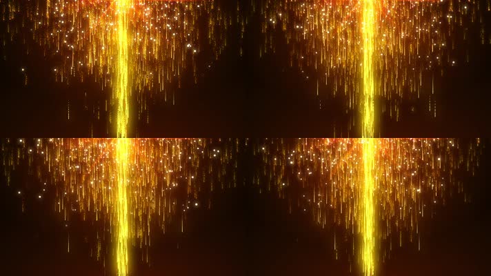 唯美金色粒子雨循环