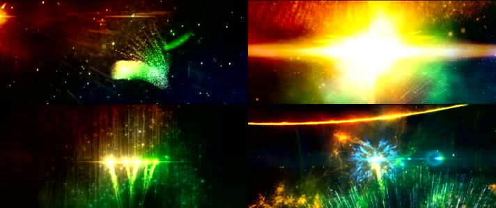 大气金色年会粒子鸟开场动画