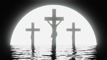 海面月光十字架02