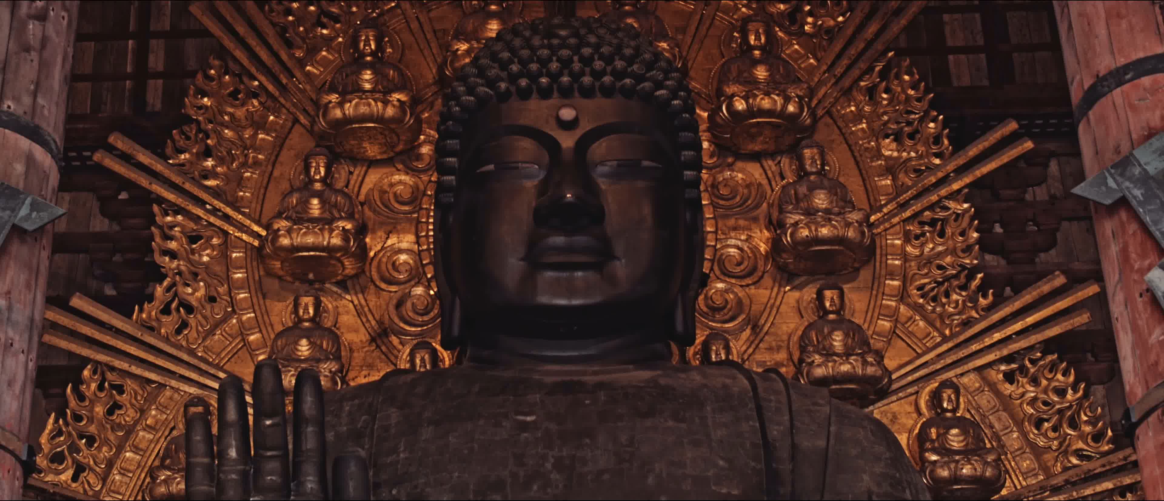 佛教佛寺，庄严肃穆