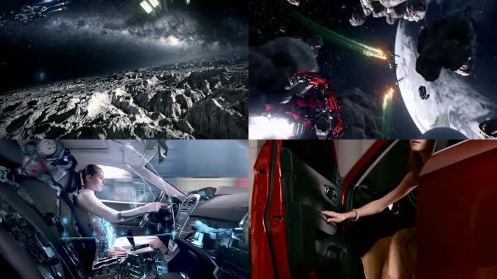 香车美女机器人大战超酷炫汽车