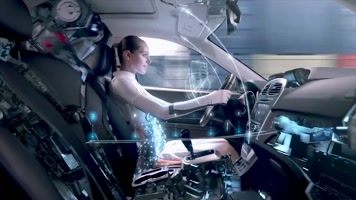 香车美女机器人大战超酷炫汽车