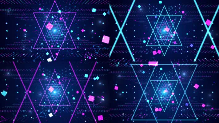 4k动感酒吧节奏VJ背景