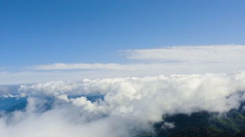 4k航拍山川大地蓝天白云海