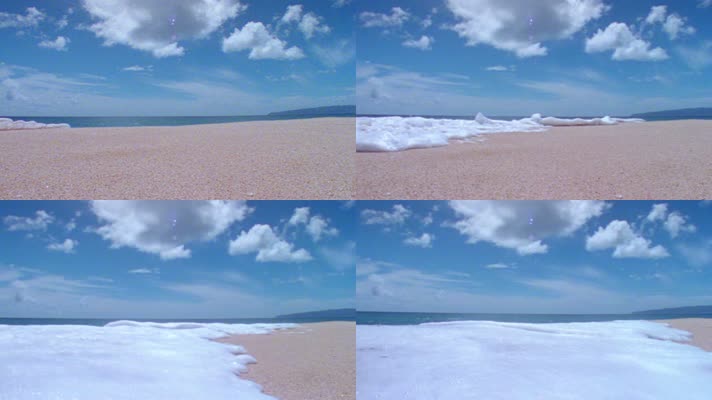 沙滩海浪冲屏3