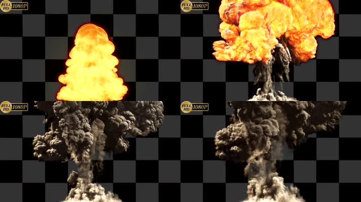 喷火 火焰 alpha透明通道 烟雾 