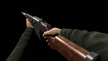 透明通道开枪射击动作