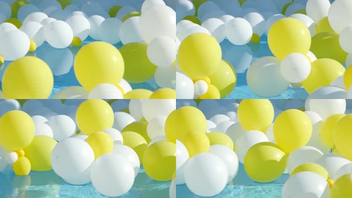 【4K】泳池气球派对