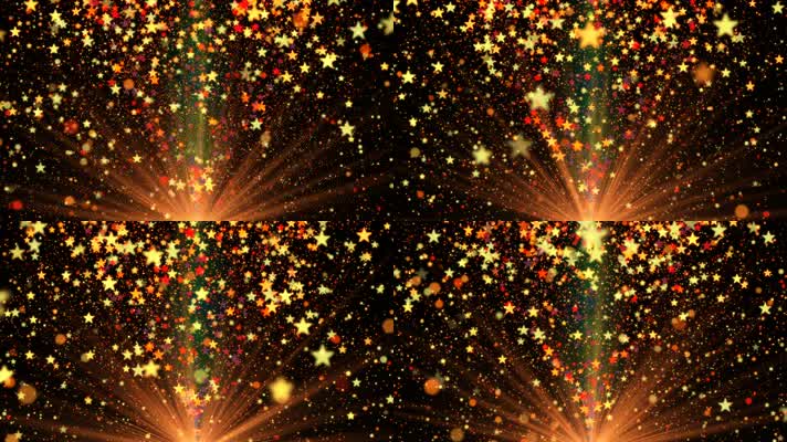 星光闪耀唯美梦幻光斑穿梭