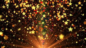 星光闪耀唯美梦幻光斑穿梭